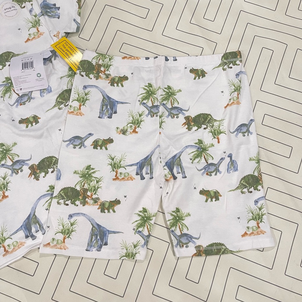 NWT Burt's Bees Kids Dinosaur Pajama Set - Picture 9 of 9